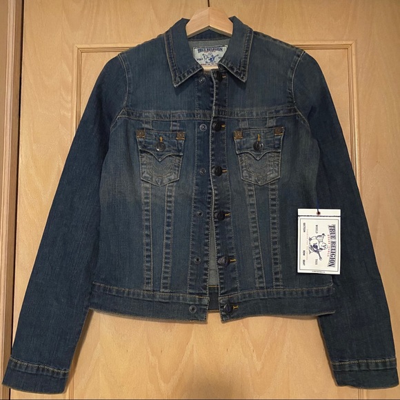 Brand New TRUE RELIGION Trucker Denim Jacket - Picture 3 of 9